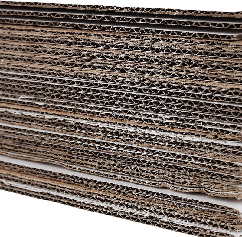 KOHAND 120 Pack White Corrugated Cardboard Sheets, 8.5 x 11 Inch White Flat Cardboard Inserts for Shipping, Packing, Crafts, Display - Image 4